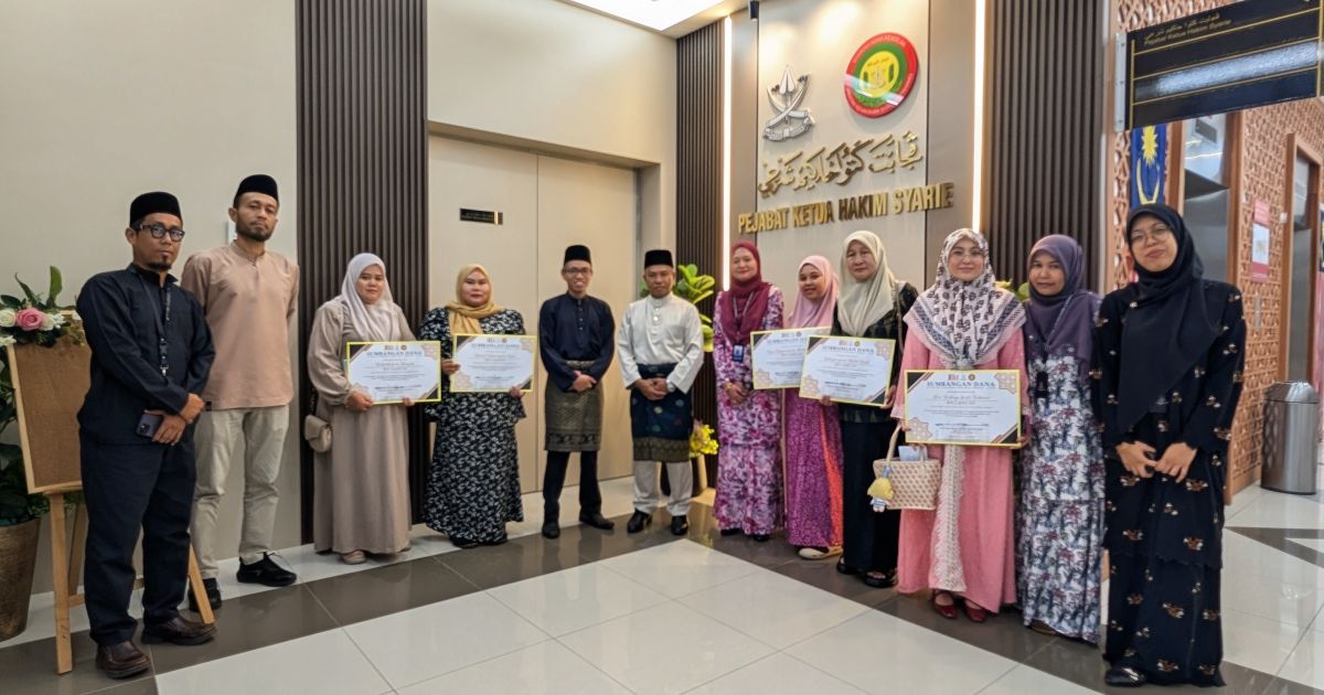 MAJLIS PENYERAHAN (MOCK CHEQUE) DANA BANTUAN NAFKAH BAHAGIAN SOKONGAN KELUARGA, JABATAN KEHAKIMAN SYARIAH PAHANG (JKSP)