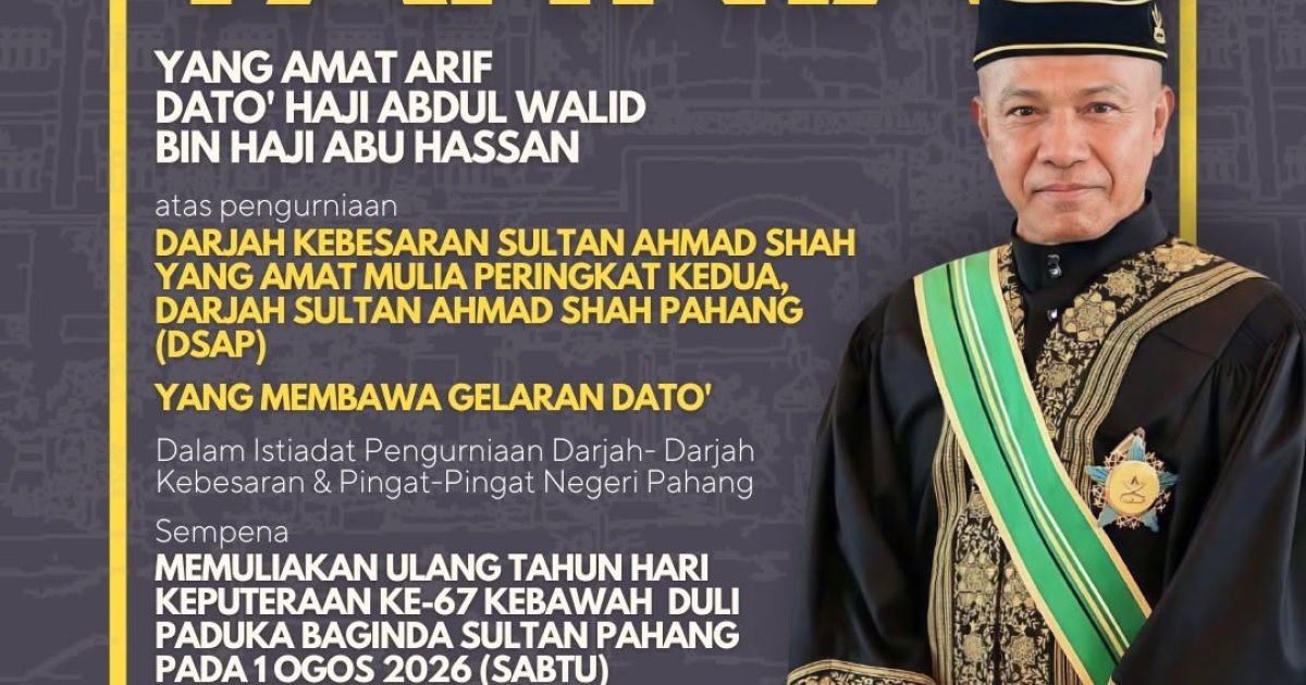 TAHNIAH, YAA KHS PAHANG